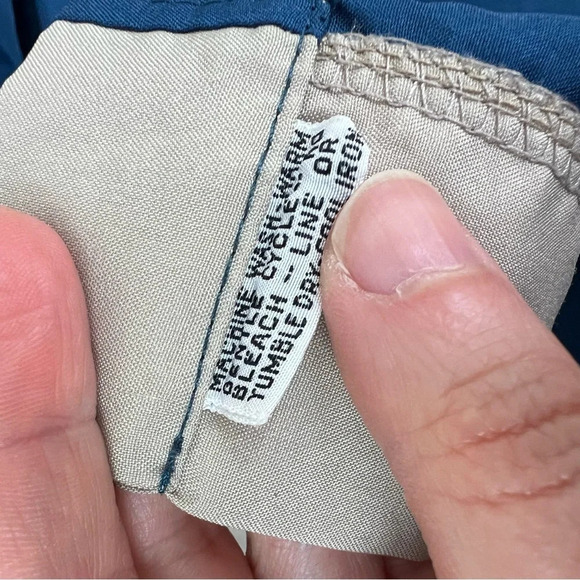 Christian Dior Vintage Tie Wrap Logo Robe Navy Blue One Size Unisex - Picture 6 of 6